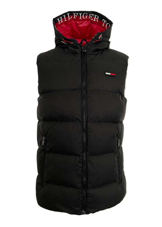 Tommy Hilfiger Men's Black Body Warmer Vest